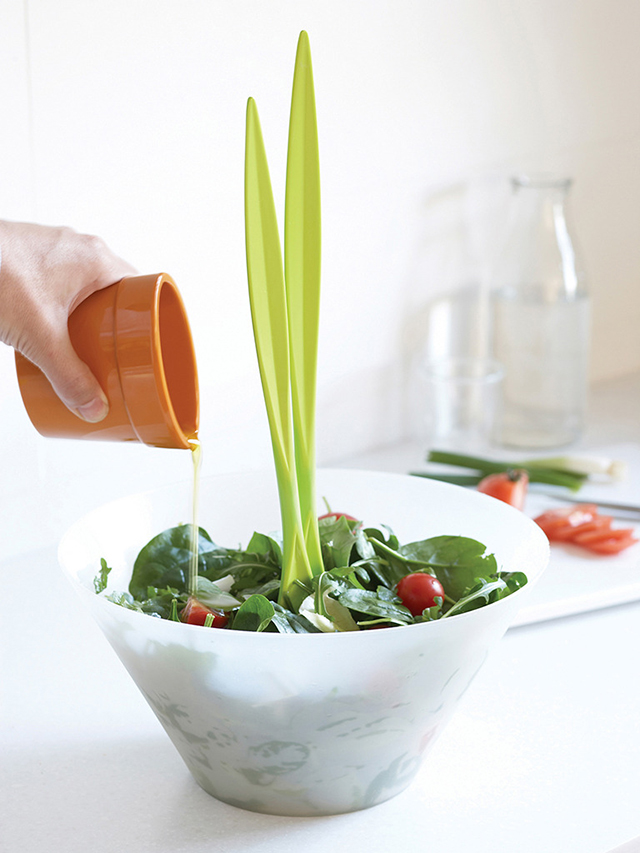 Salad Plant Serving Tongs