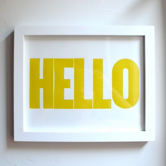  Heartfish Press HELLO print