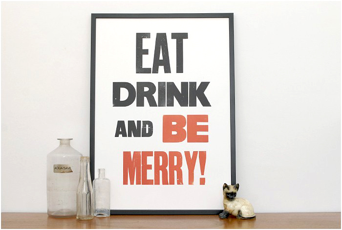 Be Merry print by Hayley & Lucas