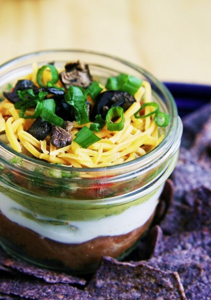 Seven Layer Dip by Savory Sweet Life