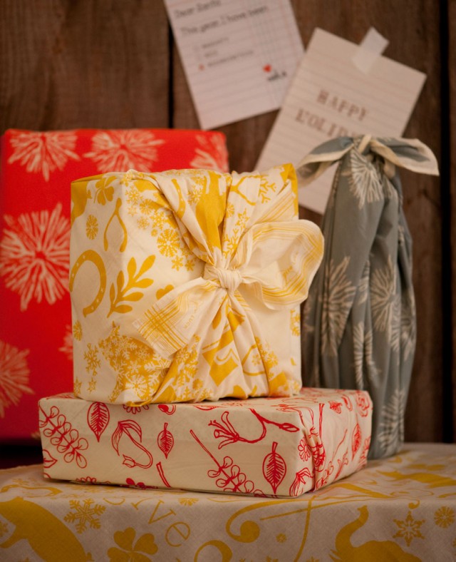 Chewing the Cud Fabric Gift Wraps