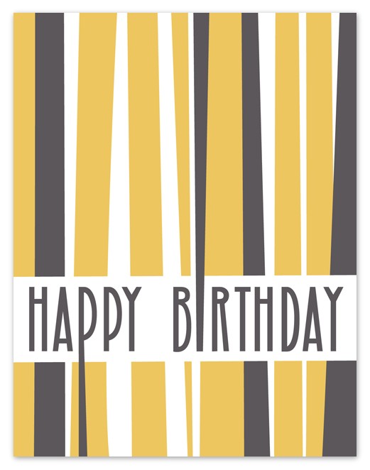 Two Trick Pony birthday stripes card