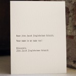 Dear John Jacob by Sapling Press