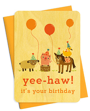 Night Owl Paper Goods Party Animals birthday card