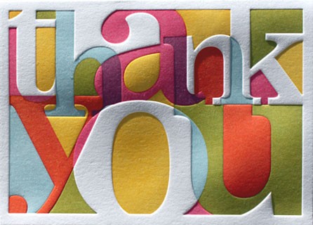 Elum Calypso thank you card