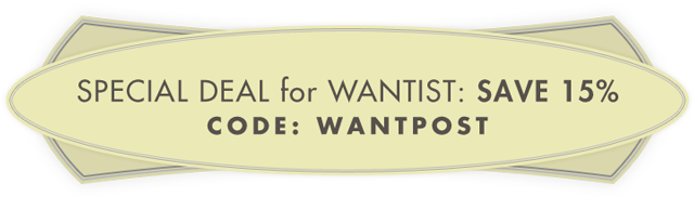 Special Deal for Wantist: Save 15% with code WANTPOST