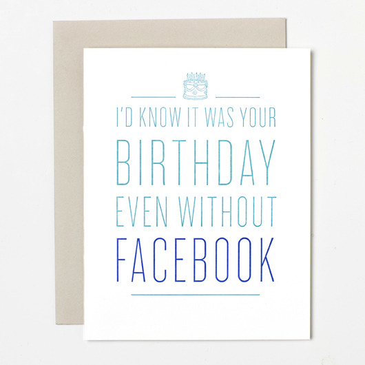 Facebook Birthday Card by Sycamore Street Press