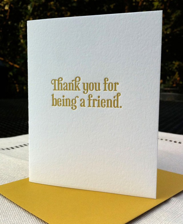 Thank You for Being A Friend by Concrete Lace