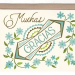 Muchas Gracias Card by Beau Ideal Editions