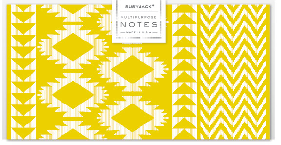 Monarch Note Set in Kilim Weave by Susy Jack