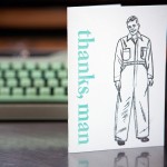 Thanks Man Card Set by Blackbird Letterpress
