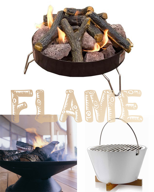 Flame: Collapsible Campfire and Fire Pit and Eva Solo Grill