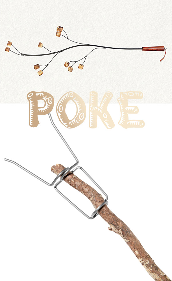 Poke: Twig Roaster and Fire Fork