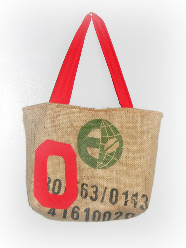 recycled burlap sack
