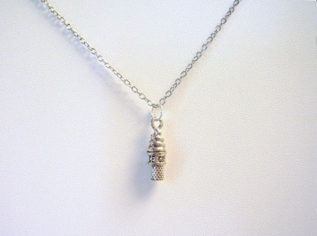 ice cream cone charm necklace