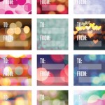 Wantist Bokeh Gift Tag Stickers