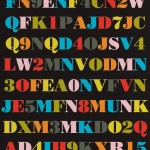 Colour Mix Alphabet Wrapping Paper