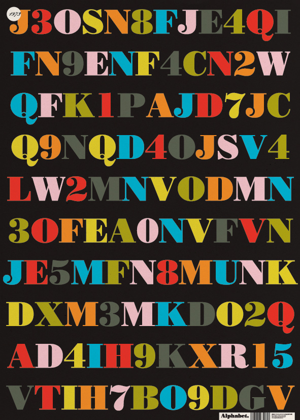 Colour Mix Alphabet Wrapping Paper