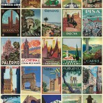 Cavallini Italian Postcards Wrapping Paper