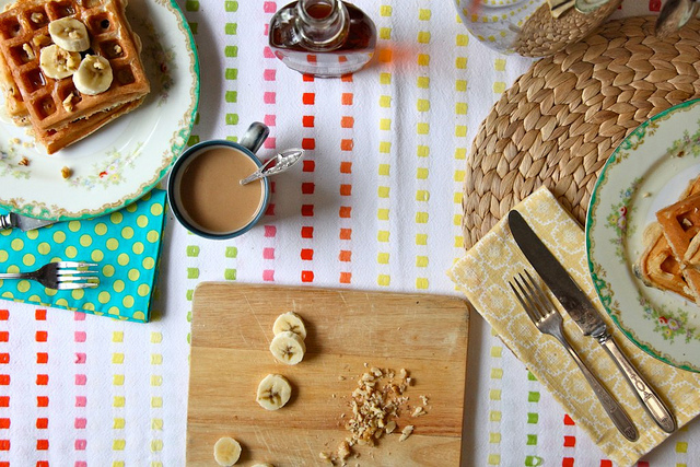 Banana Walnut Waffles by Joy the Baker