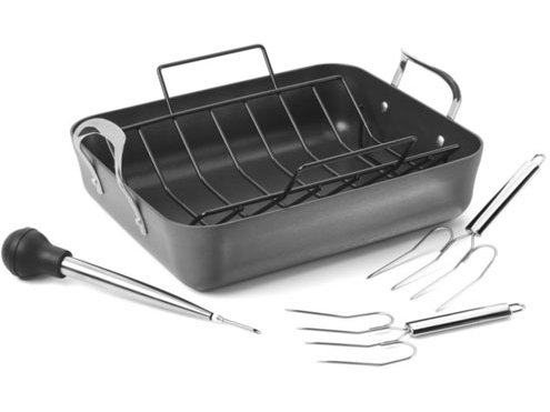 Calphalon Nonstick Roaster with Lifters and Baster