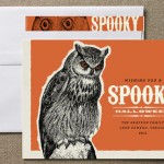 owl Halloween personalized card
