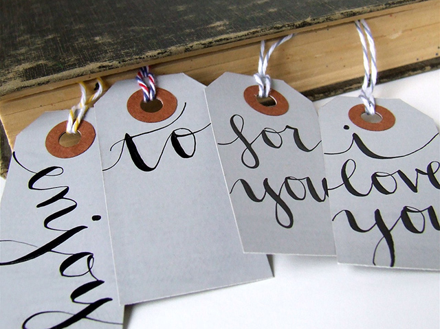 Everyday Gift Tags by K is for Calligraphy