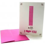 I is for I Love You – Alphabet Greeting Card by Heartfish Press