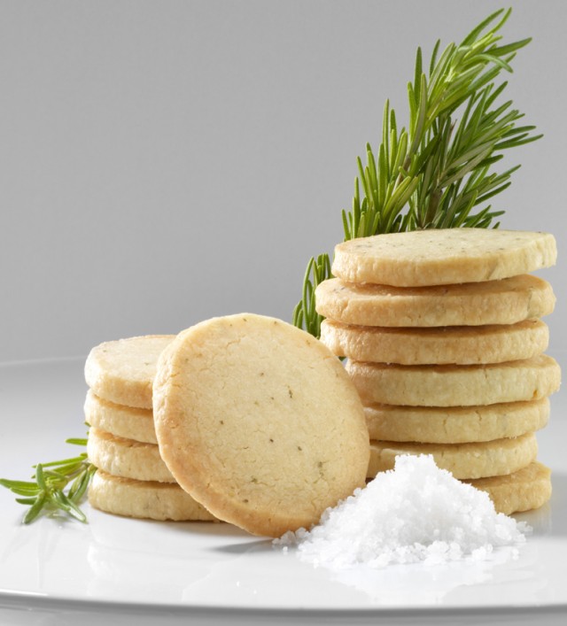 Salted Rosemary Shortbread