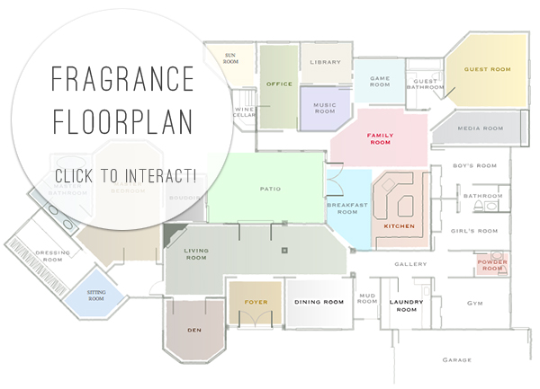 Lafco House and Home fragrance floorplan