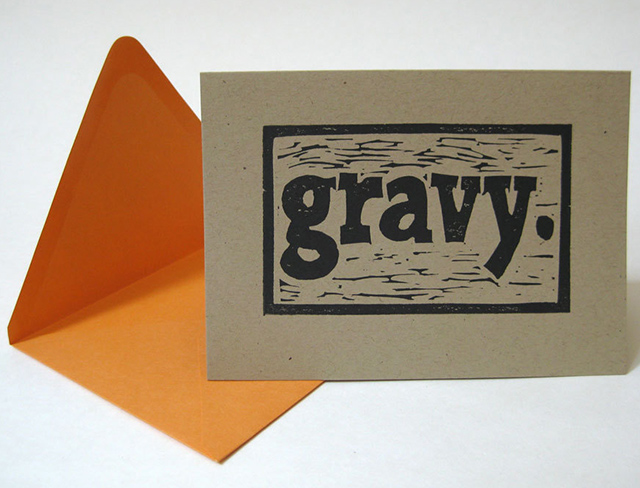 Gravy card by Little Gray Owl