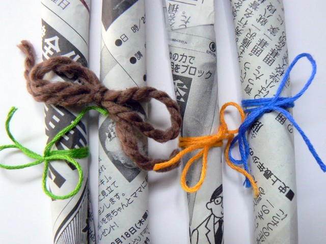 Newspaper Gift Wrap