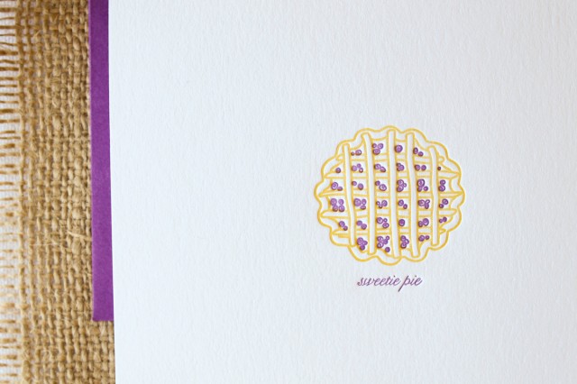 Sweetie Pie card by Paper Lovely Press