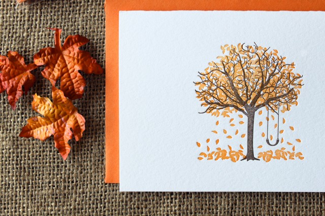 Fall Tree Cards by Paper Lovely Press