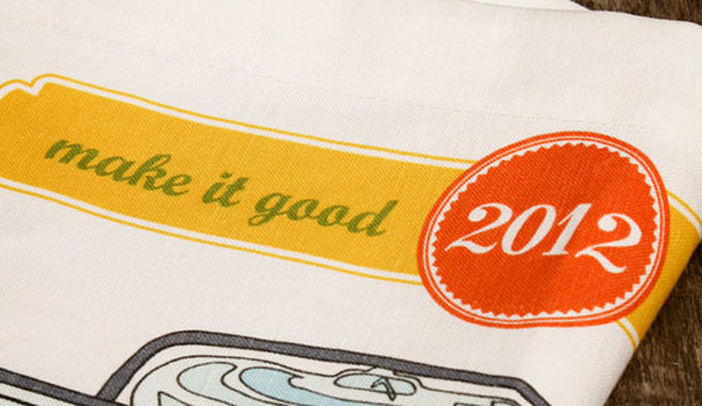 2012 tea towel calendar
