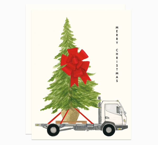 Tree on a Flatbed card by Dear Hancock