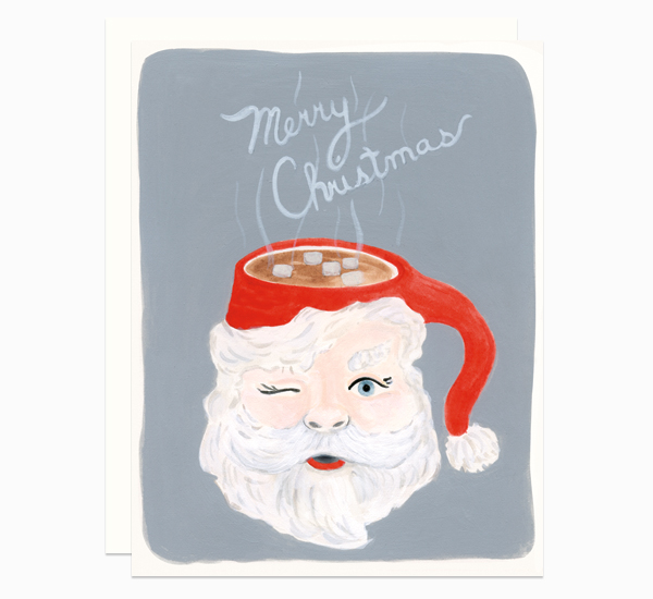 Santa Mug card by Dear Hancock