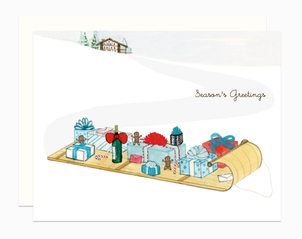 Toboggan card by Dear Hancock