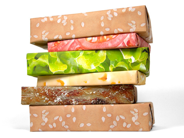 Cheeseburger Wrapping Paper Set