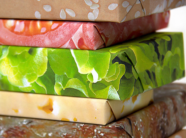 Gift Couture Cheeseburger Wrapping Paper