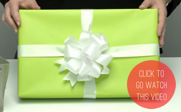 Gift Wrap Video Tutorials from The Container Store