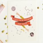Moon and Back Valentine Card by Quill & Fox
