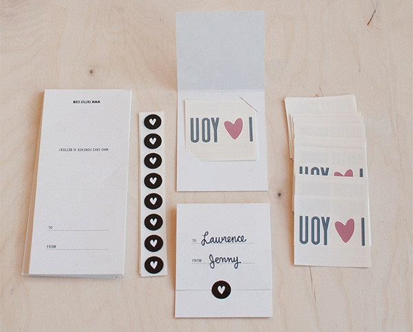 Tattly I Heart You 24-Cards Set