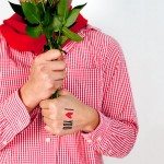 Tattly I Heart You Tattoo with Roses