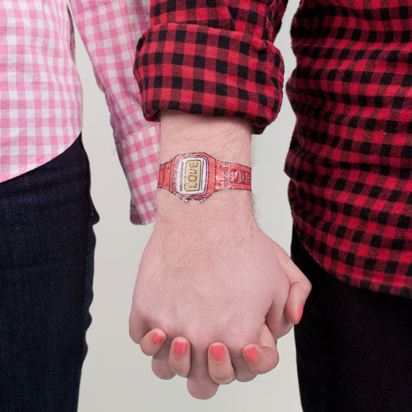  which Tattly valentine do you covet most Tattly Love Watch Tattoo