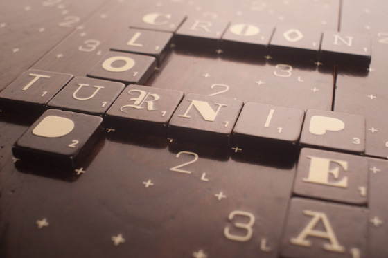 Scrabble Typography Edition tiles detail