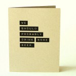 Thinking of You Beer Card by Cool Jane