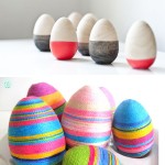 Dipped wooden Eggs and String wrapped eggs by Craftberry Bush