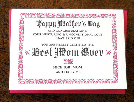 Best Mom Ever Certificate by a.favorite