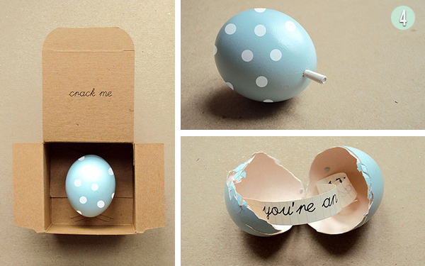 Easter Message Egg by Present&Correct and Poppytalk